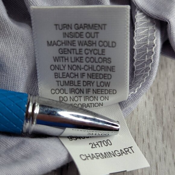 One World Live and Let Live Vibrant Paisley Dress  Purple & Pink Size Large NWT - Picture 8 of 16